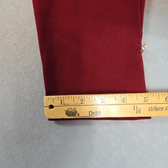 Gaharu Women's Whimsy Polyester Burgandy V-Neck 3/4 Sleeve Flowy Top XL - Picture 12 of 14